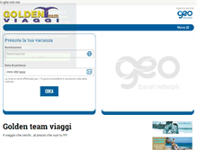 Tablet Screenshot of goldenteamviaggi.it